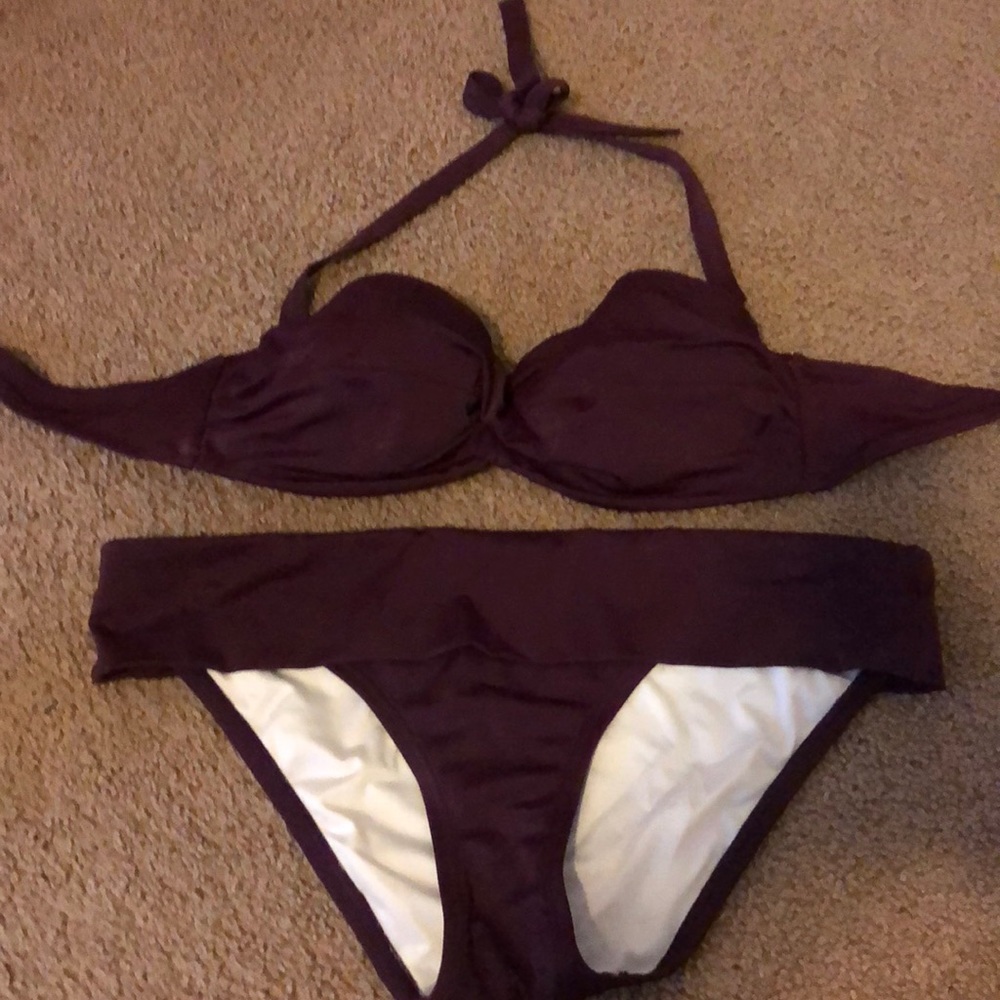 Dark purple bikini